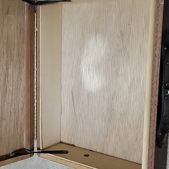 Vintage Train Wooden Purse 1950s Rhinestones - Picture 10 of 11